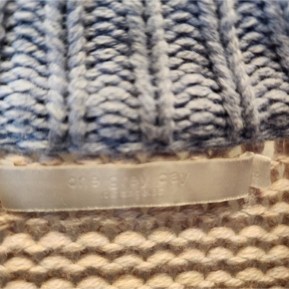 One Grey Day Striped Sweater Oversized Boxy Sweater Pink Blue Size S - Picture 6 of 8